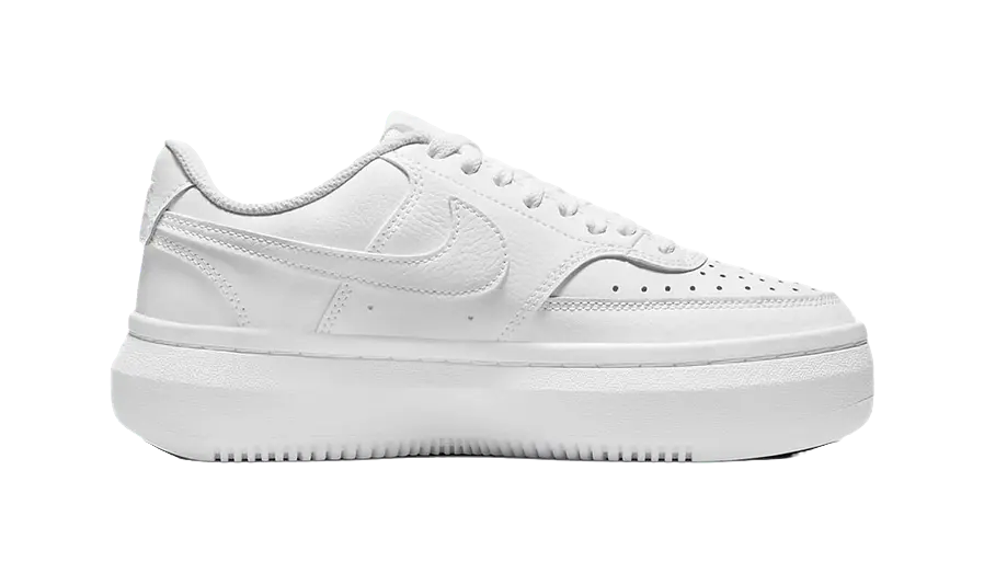 Nike Court Vision Alta Low Triple White Womens  vjsneaker.com