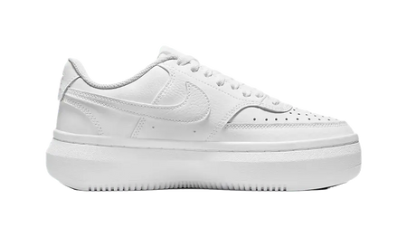 Nike Court Vision Alta Low Triple White Womens  vjsneaker.com