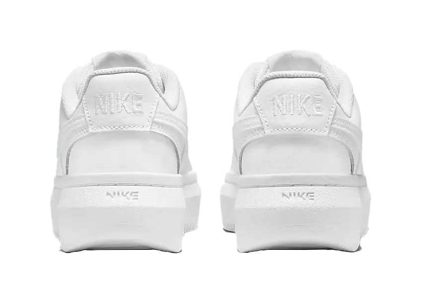 Nike Court Vision Alta Low Triple White Womens  vjsneaker.com