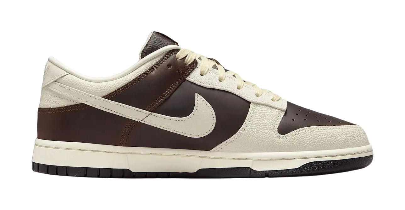 Nike Dunk Abrasion Resistant Low top Skateboard Shoes Mens Brown White  vjsneaker.com