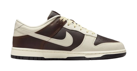 Nike Dunk Abrasion Resistant Low top Skateboard Shoes Mens Brown White  vjsneaker.com