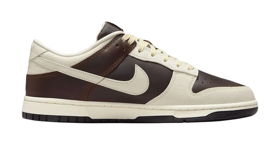 Nike Dunk Abrasion Resistant Low top Skateboard Shoes Mens Brown White  vjsneaker.com