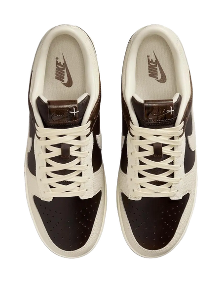 Nike Dunk Abrasion Resistant Low top Skateboard Shoes Mens Brown White  vjsneaker.com