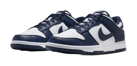 Nike Dunk Low White Midnight Navy  vjsneaker.com