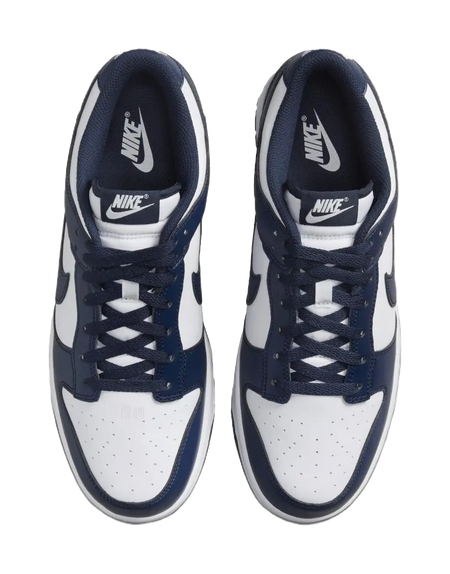 Nike Dunk Low White Midnight Navy  vjsneaker.com
