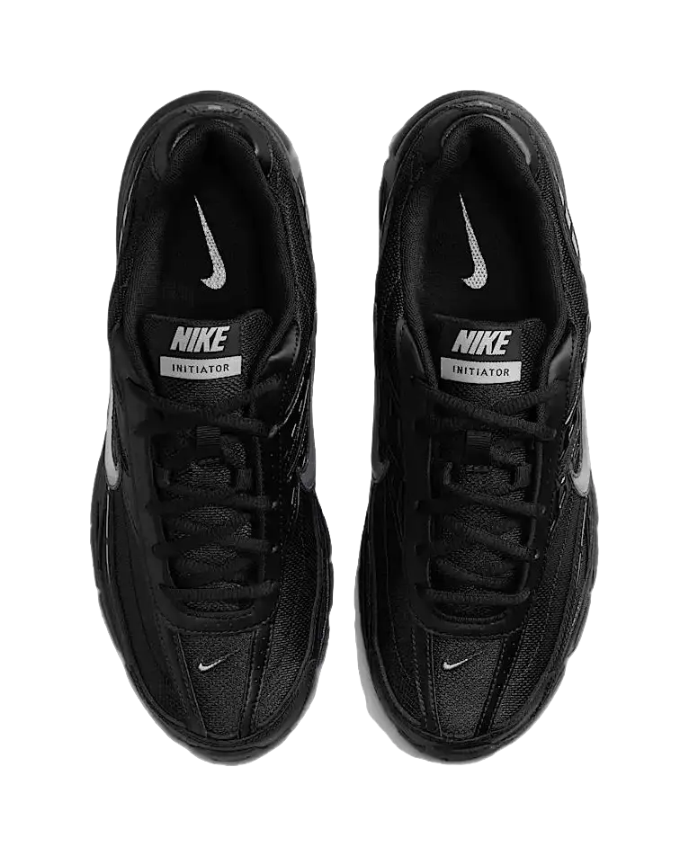 Nike Initiator Anti Slip Wear Resistant Low Top Casual City Commute Running Shoes Mens Black  vjsneaker.com