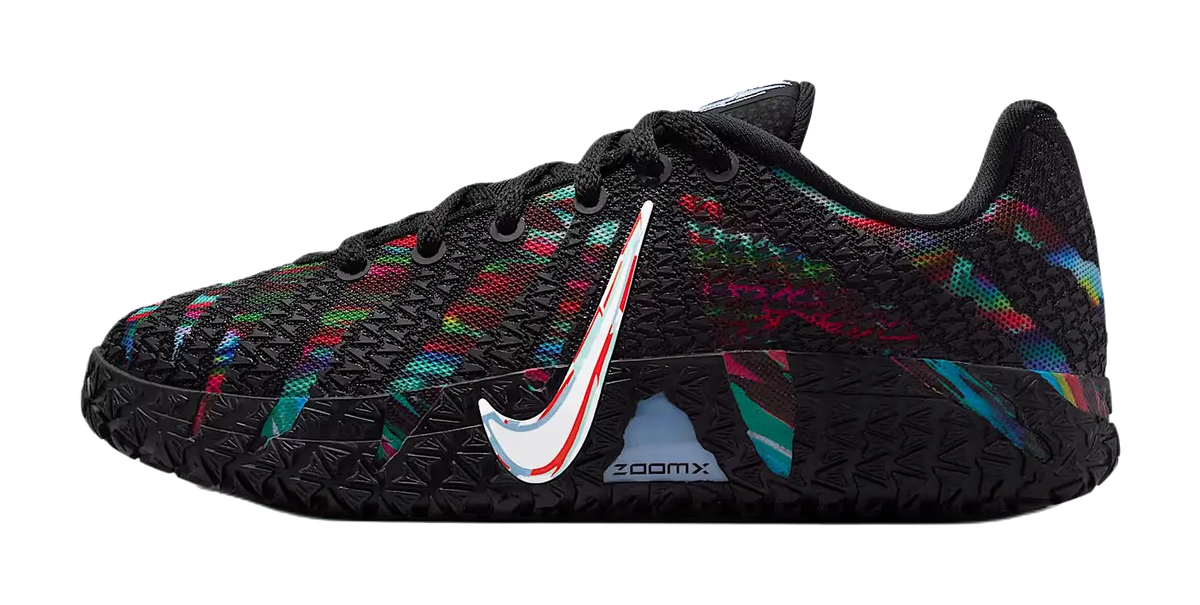 Nike Ja Morant 3 Low top Childrens Basketball Shoes Black White Red Unisex  vjsneaker.com