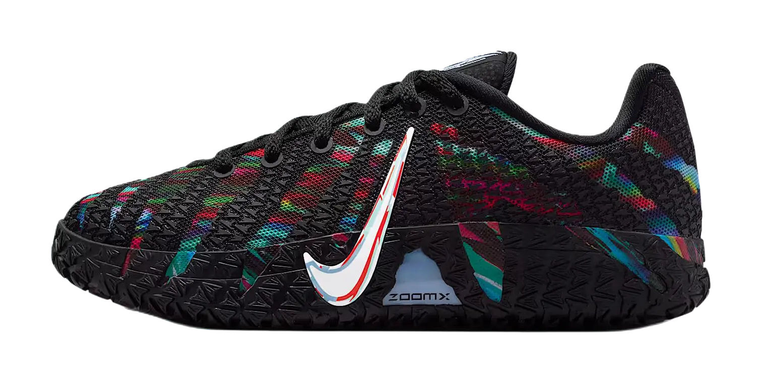 Nike Ja Morant 3 Low top Childrens Basketball Shoes Black White Red Unisex  vjsneaker.com