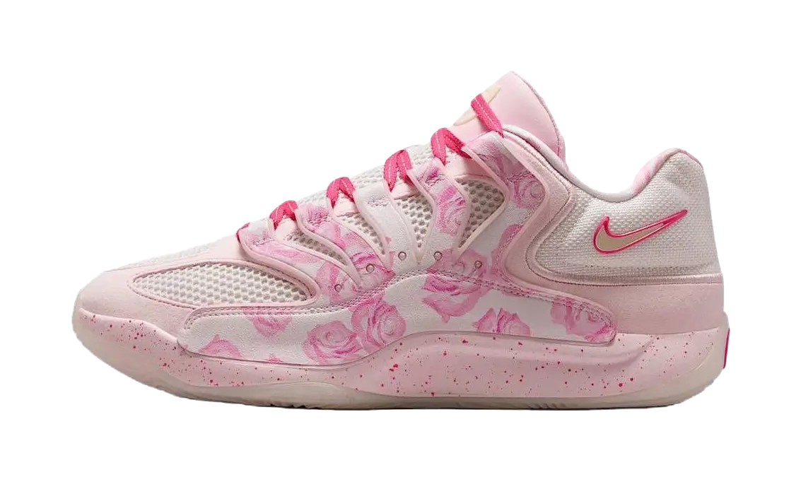 Nike KD 18 Breathable Support Grip Basketball Shoes Mens Pink  vjsneaker.com