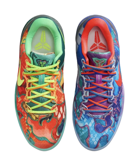 Nike Kobe 8 Slip Resistant Shock Absorbers Low Top Childrens Basketball Shoes Orange/Blue/Green/Red  vjsneaker.com