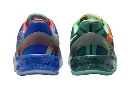 Nike Kobe 8 Slip Resistant Shock Absorbers Low Top Childrens Basketball Shoes Orange/Blue/Green/Red  vjsneaker.com