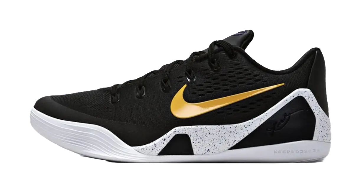 Nike Kobe 9 Em Low Protro Tb Black University Gold  vjsneaker.com