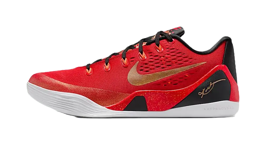 Nike Kobe 9 Low Protro EM "China" - Basketball Shoes Mens Red Black  vjsneaker.com