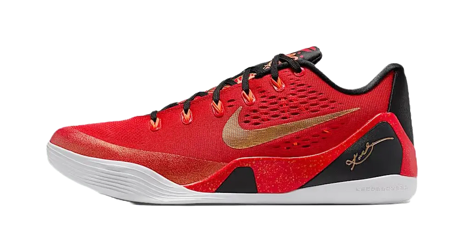 Nike Kobe 9 Low Protro EM "China" - Basketball Shoes Mens Red Black  vjsneaker.com