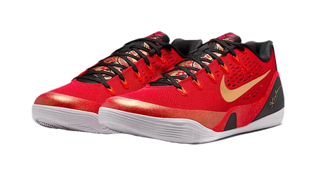 Nike Kobe 9 Low Protro EM "China" - Basketball Shoes Mens Red Black  vjsneaker.com