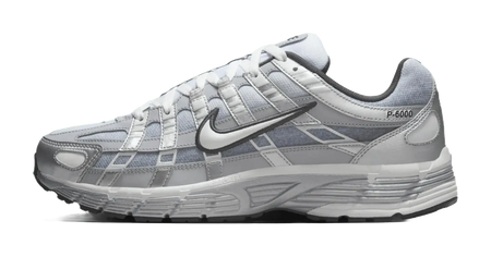 Nike P 6000 Abrasion Resistant Low top Casual Running Shoes Mens Silver Gray  vjsneaker.com