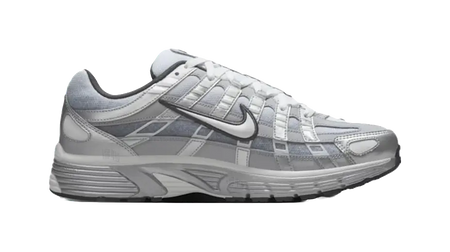 Nike P 6000 Abrasion Resistant Low top Casual Running Shoes Mens Silver Gray  vjsneaker.com