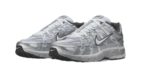 Nike P 6000 Abrasion Resistant Low top Casual Running Shoes Mens Silver Gray  vjsneaker.com