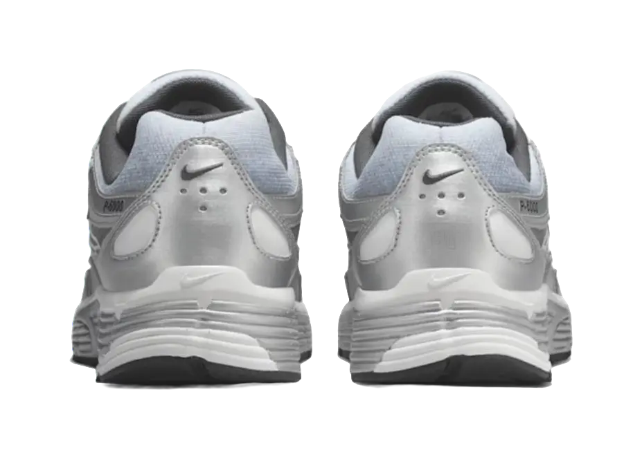 Nike P 6000 Abrasion Resistant Low top Casual Running Shoes Mens Silver Gray  vjsneaker.com