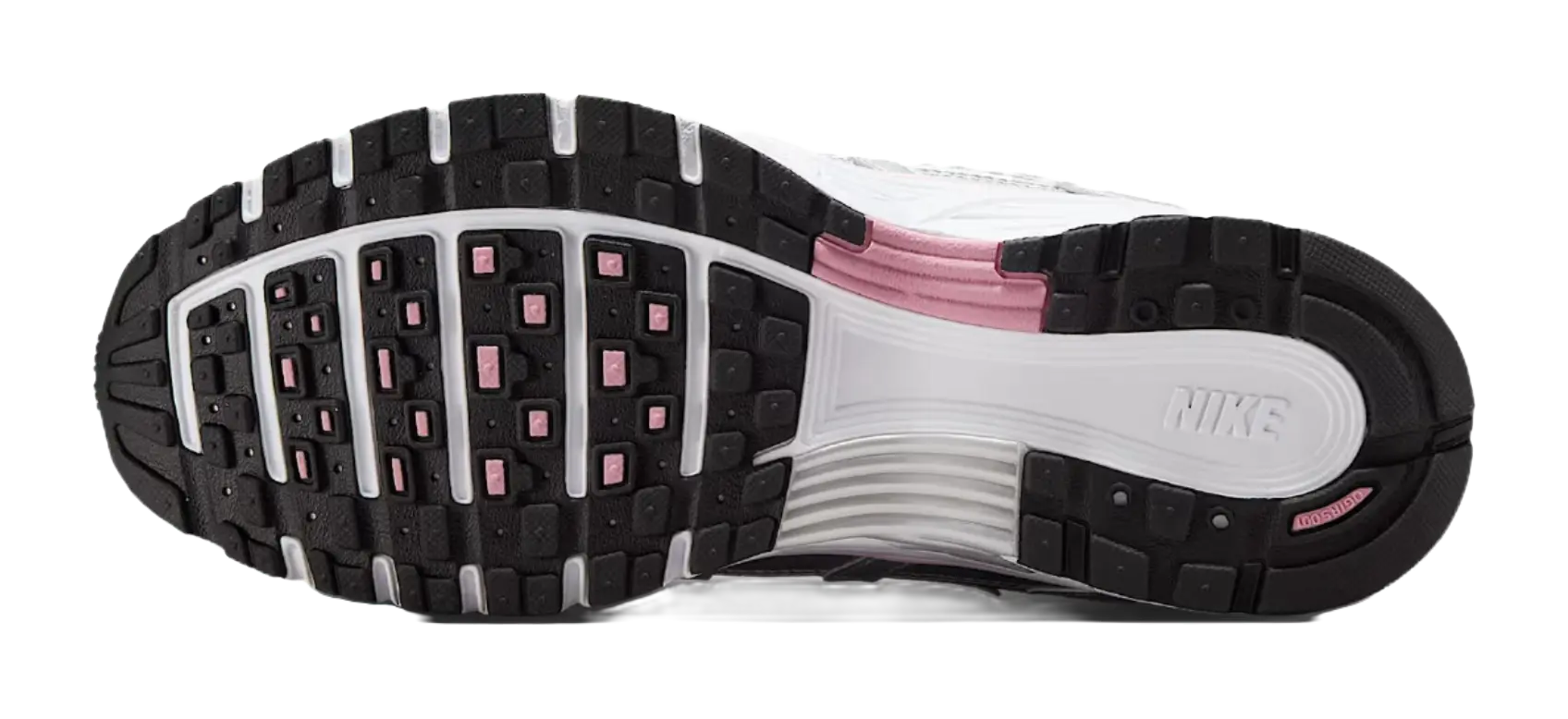 Nike P 6000 Abrasion Resistant Low top Track  Field Competition Racing Running Shoes Womens White Silver  vjsneaker.com