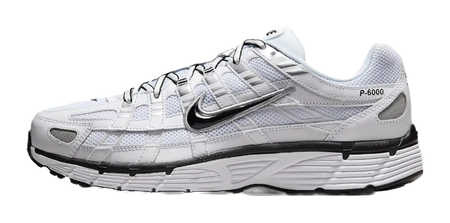 Nike P 6000 White Metallic Silver Black  vjsneaker.com