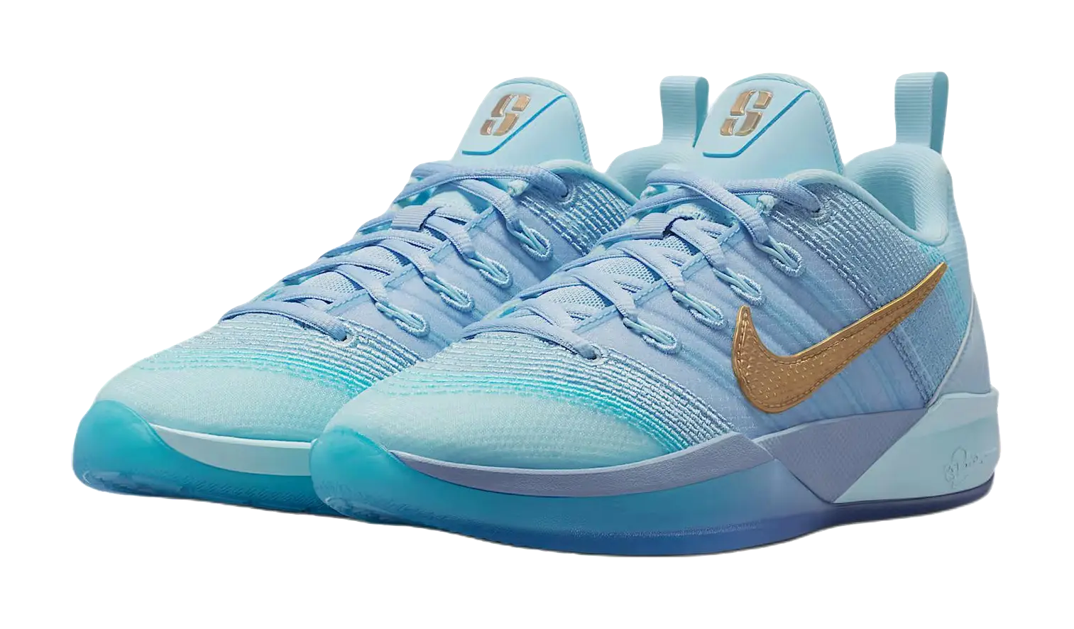 Nike Sabrina 3 Slip Resistant Abrasion Resistant Low top Childrens Basketball Shoes Blue White Teenagers  vjsneaker.com