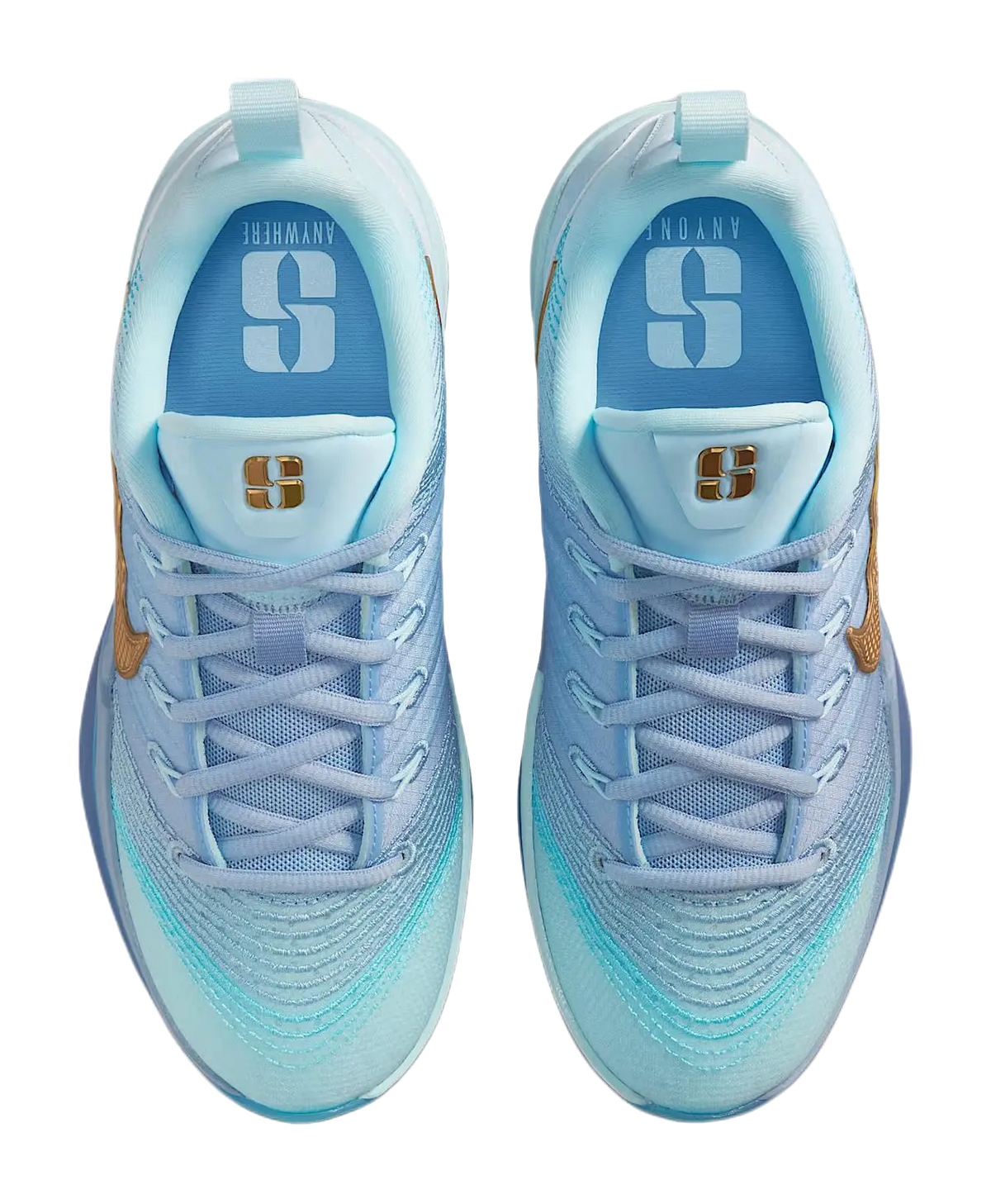 Nike Sabrina 3 Slip Resistant Abrasion Resistant Low top Childrens Basketball Shoes Blue White Teenagers  vjsneaker.com