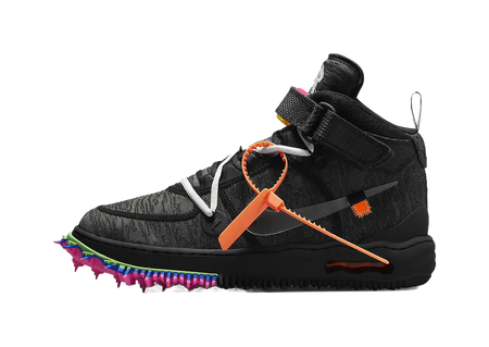 Nike X Off White Air Force 1 Mid Black  vjsneaker.com