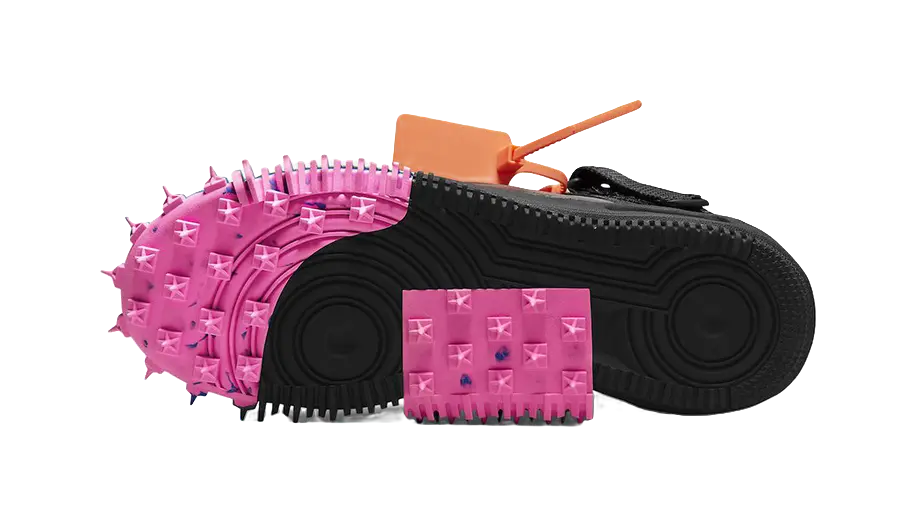 Nike X Off White Air Force 1 Mid Black  vjsneaker.com