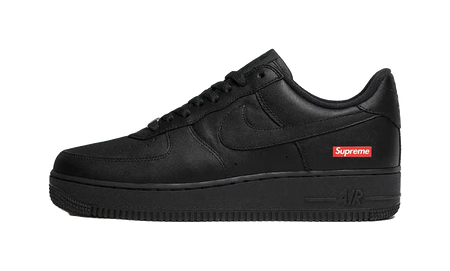Nike X Supreme Air Force 1 Low Box Logo Black  vjsneaker.com