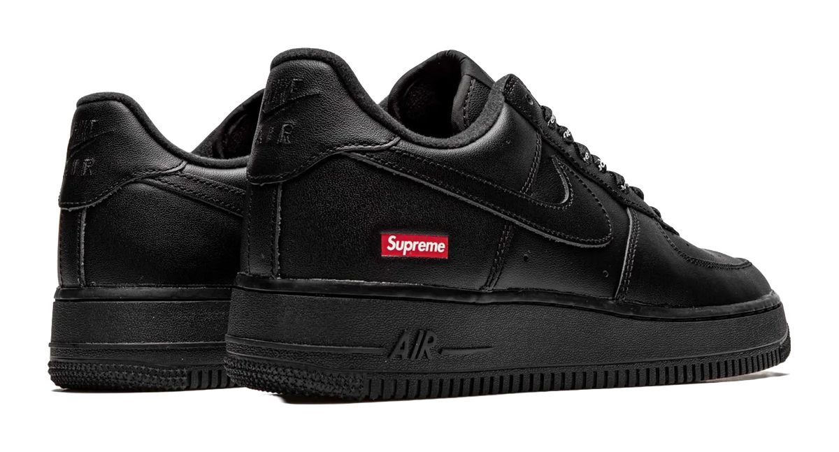 Nike X Supreme Air Force 1 Low Box Logo Black  vjsneaker.com