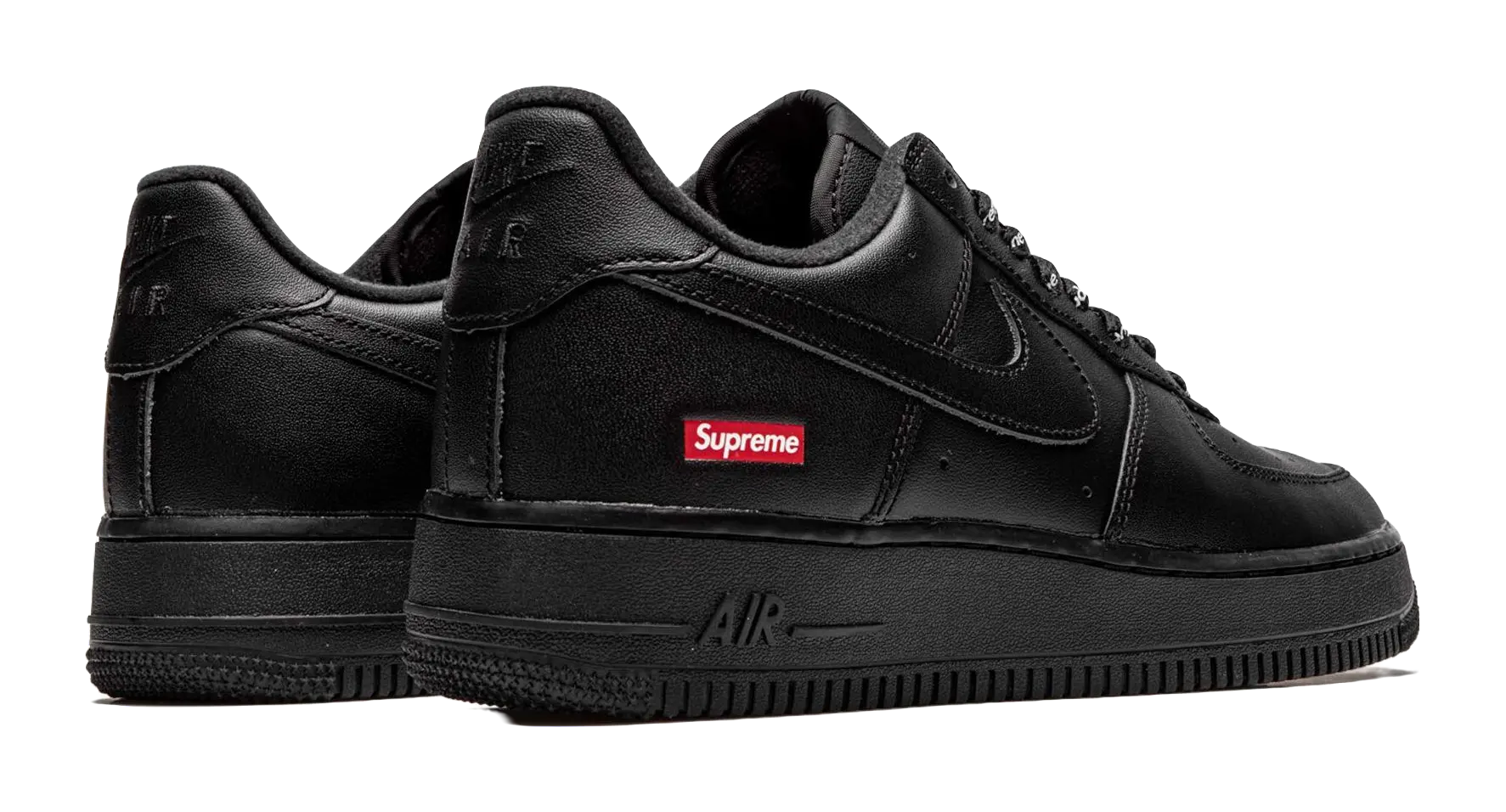 Nike X Supreme Air Force 1 Low Box Logo Black  vjsneaker.com
