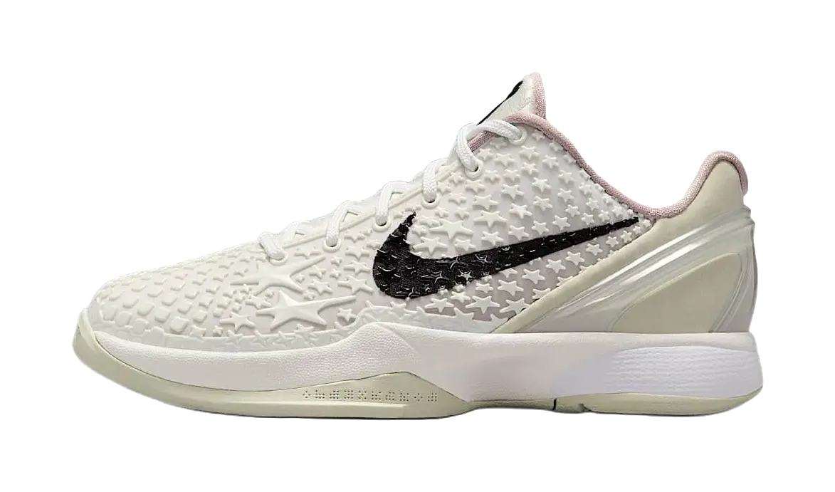 Nike Zoom Kobe 6 Anti Slip Wear Resistant Low Top Childrens Basketball Shoes White  vjsneaker.com