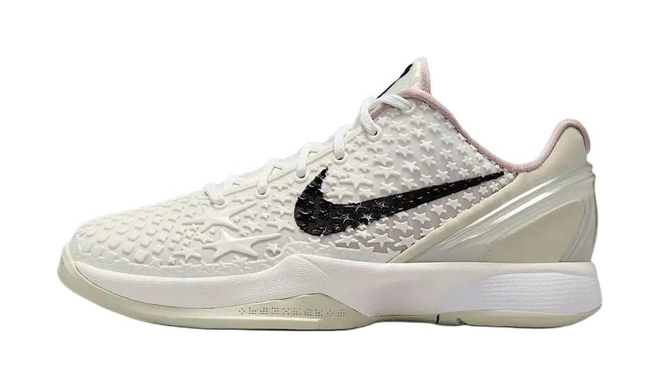 Nike Zoom Kobe 6 Anti Slip Wear Resistant Low Top Childrens Basketball Shoes White  vjsneaker.com