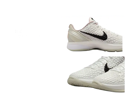 Nike Zoom Kobe 6 Anti Slip Wear Resistant Low Top Childrens Basketball Shoes White  vjsneaker.com