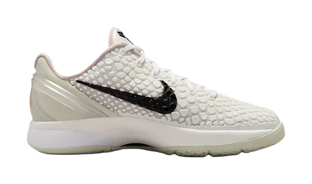 Nike Zoom Kobe 6 Anti Slip Wear Resistant Low Top Childrens Basketball Shoes White  vjsneaker.com