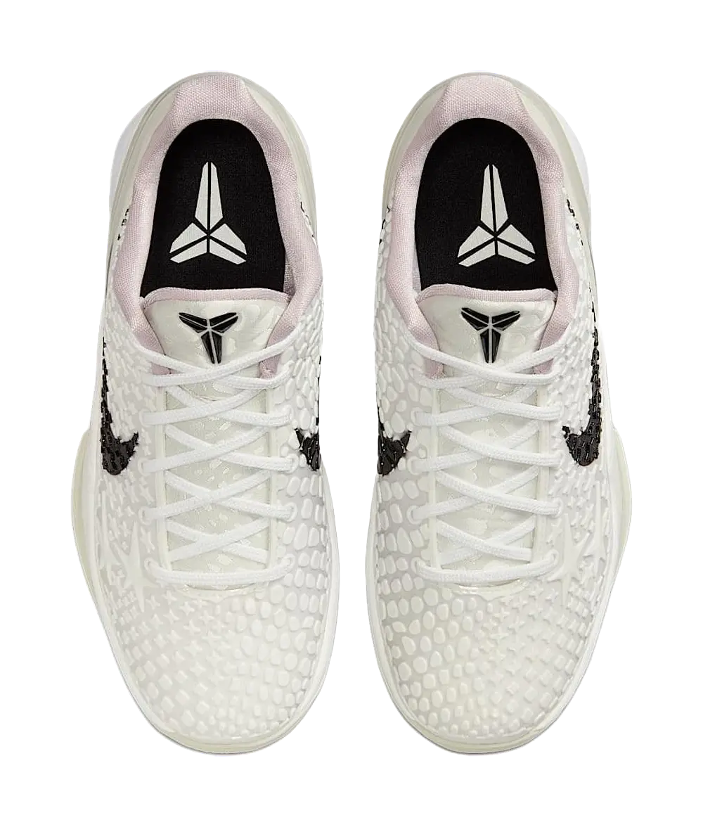 Nike Zoom Kobe 6 Anti Slip Wear Resistant Low Top Childrens Basketball Shoes White  vjsneaker.com