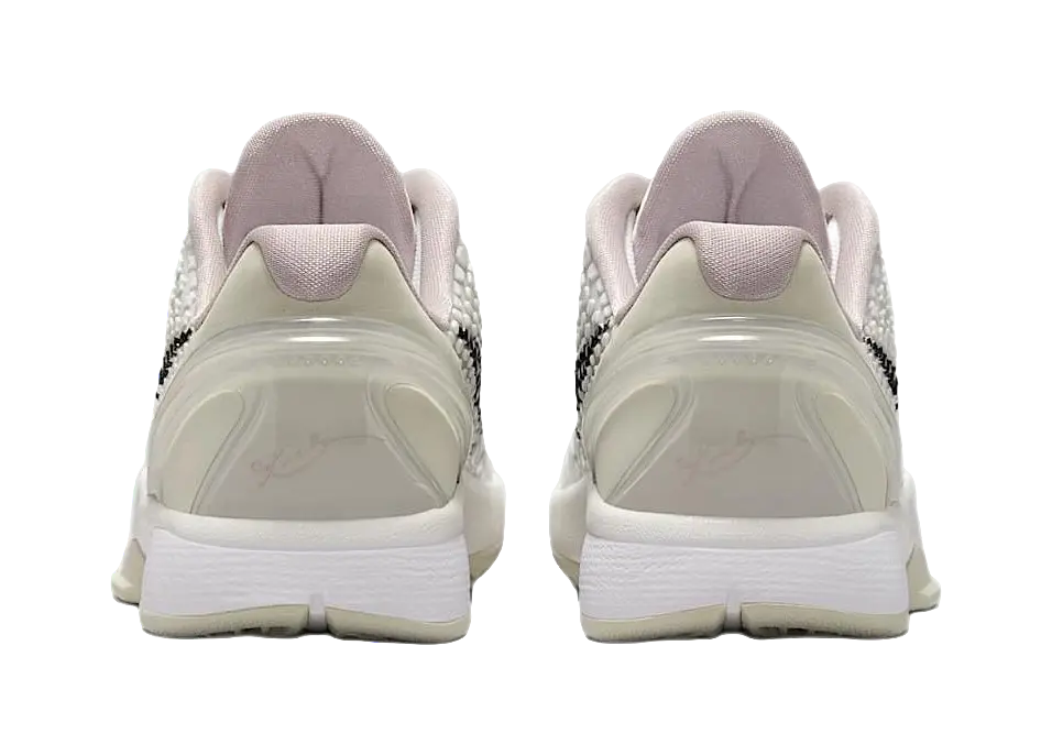 Nike Zoom Kobe 6 Anti Slip Wear Resistant Low Top Childrens Basketball Shoes White  vjsneaker.com