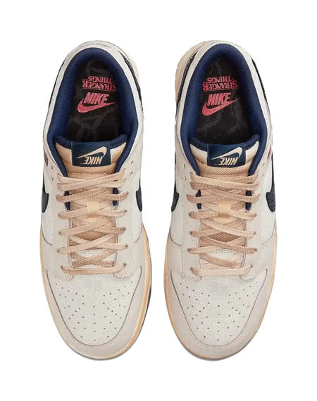 Nike x Stranger Things Dunk Low top Skateboard Shoes Unisex Gray Blue  vjsneaker.com