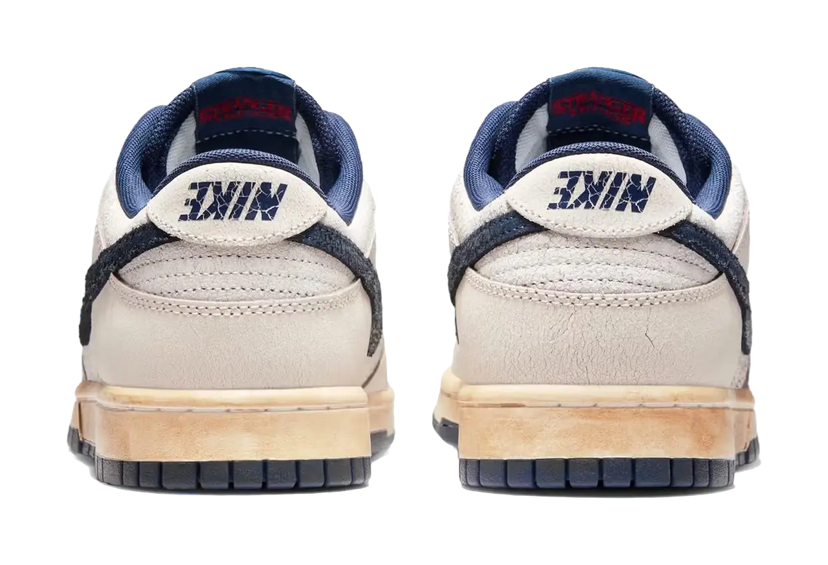Nike x Stranger Things Dunk Low top Skateboard Shoes Unisex Gray Blue  vjsneaker.com
