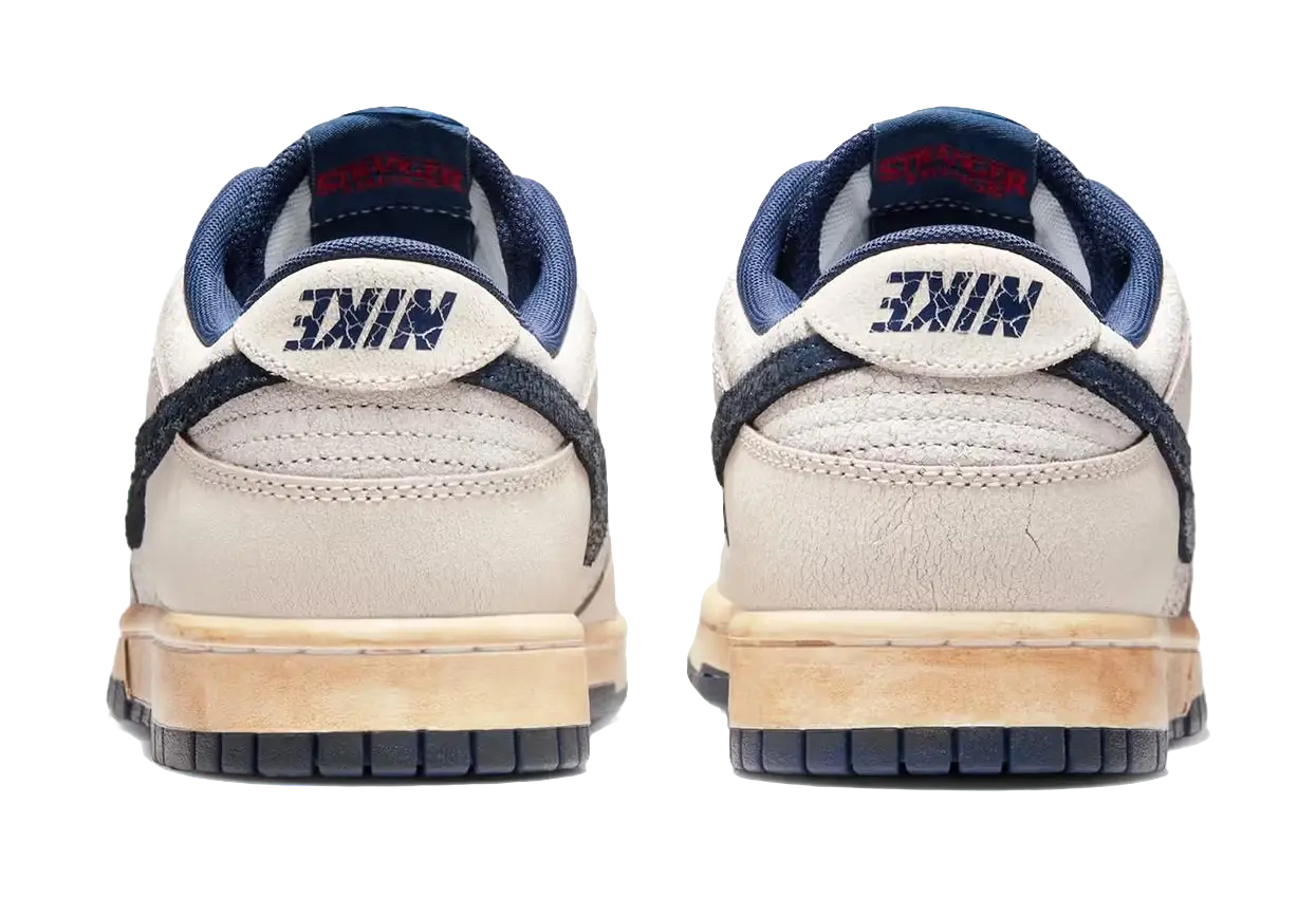 Nike x Stranger Things Dunk Low top Skateboard Shoes Unisex Gray Blue  vjsneaker.com