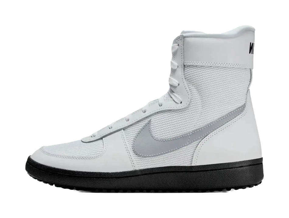 Nike x Stranger Things Field General - High Top Skateboard Shoes for Women White Wolf Gray  vjsneaker.com