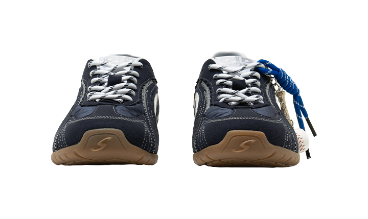 OLD ORDER Slip Resistant And Breathable Low top Casual Shoes Unisex Marine Blue White 