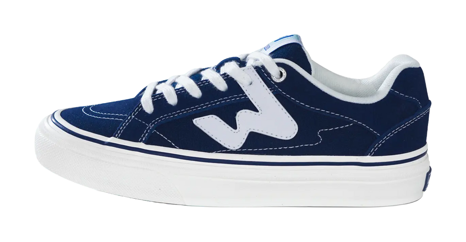 Ollieskate Abrasion Resistant Balance Lightweight Low Top Skateboard Shoes Unisex Marine Blue  vjsneaker.com