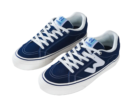 Ollieskate Abrasion Resistant Balance Lightweight Low Top Skateboard Shoes Unisex Marine Blue  vjsneaker.com