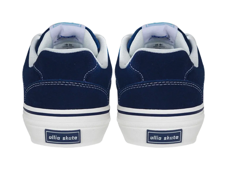 Ollieskate Abrasion Resistant Balance Lightweight Low Top Skateboard Shoes Unisex Marine Blue  vjsneaker.com