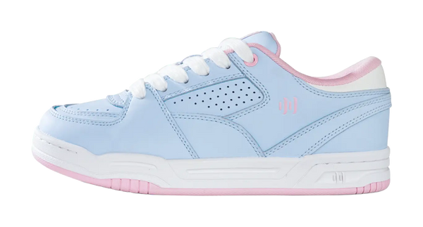 Ollieskate Abrasion Resistant Height Increasing Low Top Skateboard Shoes Unisex Light Blue 