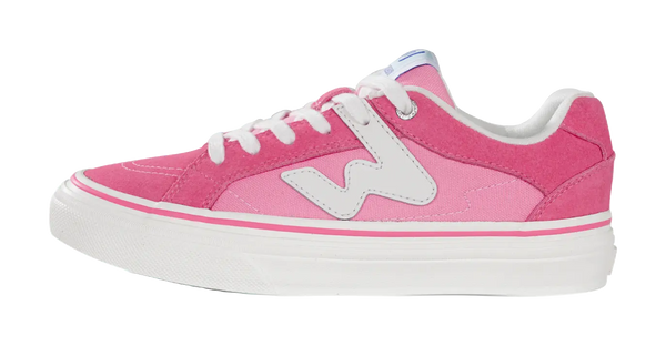 Ollieskate Abrasion Resistant Lightweight Height Increasing Low Top Skateboard Shoes Unisex Pink 