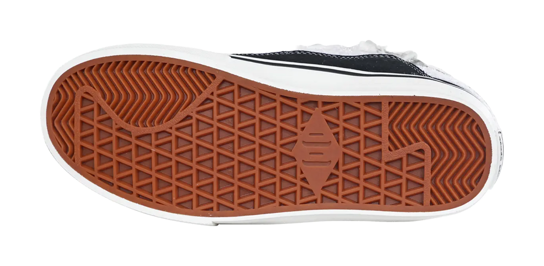 Ollieskate Cushioning Abrasion Resistant Lightweight Low top Skateboard Shoes Unisex Black White 