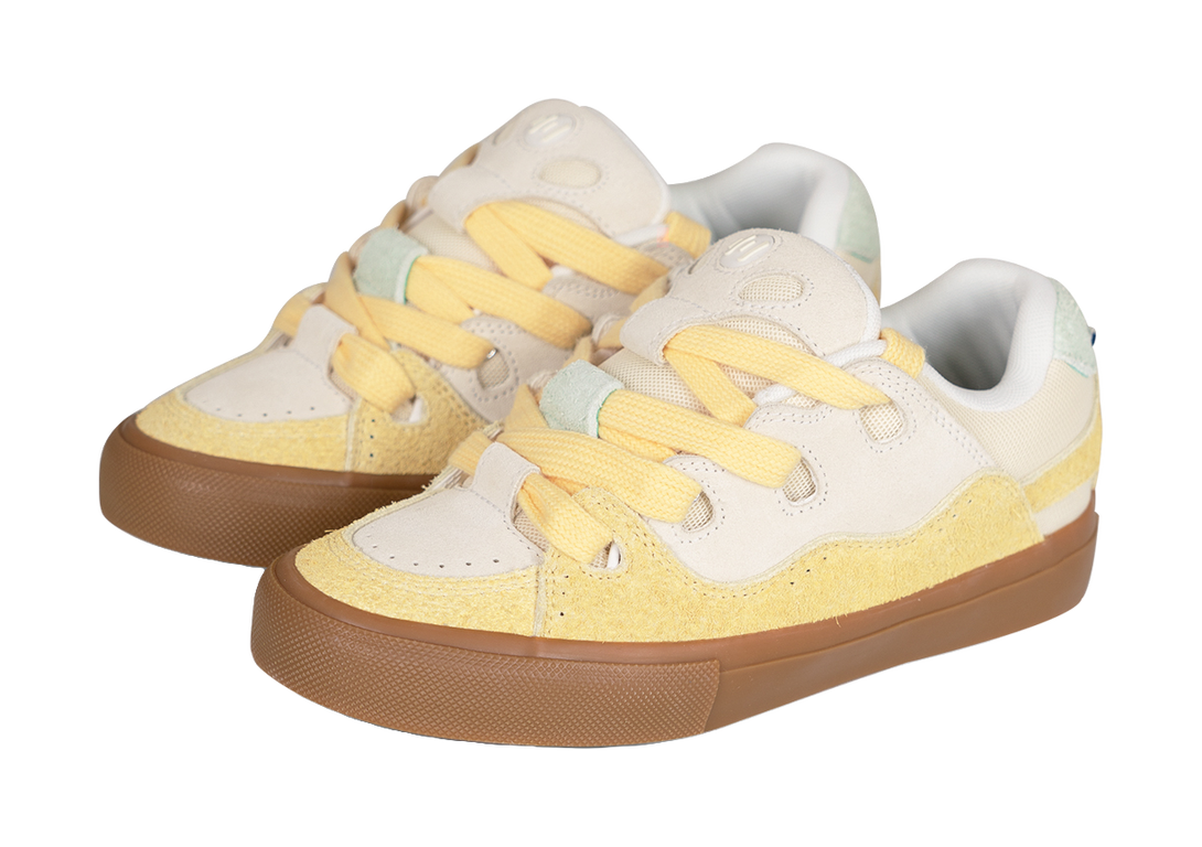 Ollieskate Low top Casual Shoes Unisex Fragrant Coconut Milk Tea Color Scheme 